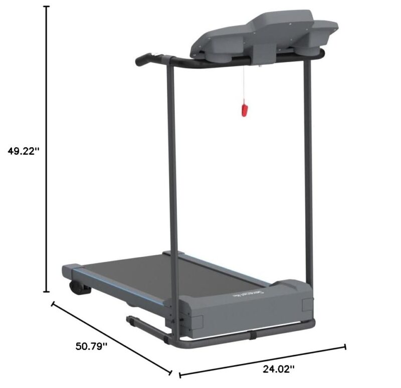 SereneLife SLFTRD18 Folding Treadmill – 0.6–6 MPH, 4-Level Manual Incline, Bluetooth App Sync, 39.3″×15.7″ Belt, Compact Digital Trainer - Image 35