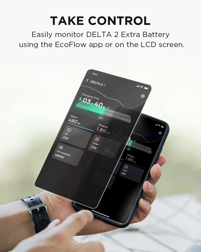 EF ECOFLOW DELTA 2 Portable Power Station – 1 024 Wh LiFePO₄ Solar Generator | 1 800 W AC & 100 W USB-C for Home Backup, Camping & RV - Image 26