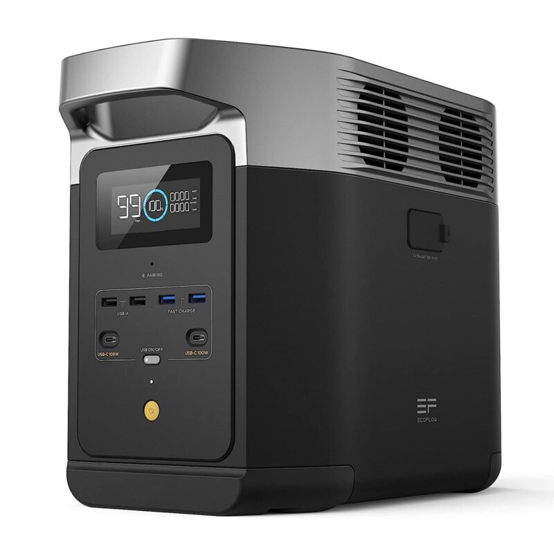EF ECOFLOW DELTA 2 Portable Power Station – 1 024 Wh LiFePO₄ Solar Generator | 1 800 W AC & 100 W USB-C for Home Backup, Camping & RV - Image 5