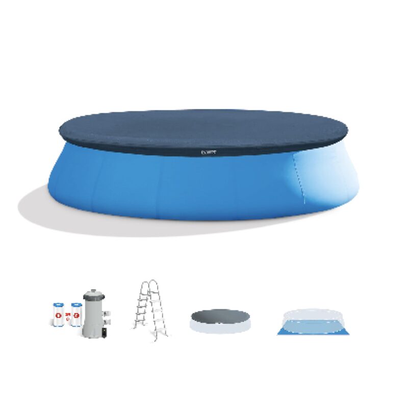 Intex 28167EH Easy Set Inflatable Pool Set – 15ft (4.57m) x 48in (122cm) Round Above Ground Pool with 1,000 GPH Pump, Ladder, Cover & Ground Cloth – 3,736 Gallon (14,141L) Capacity – 3-Ply PVC - Image 32
