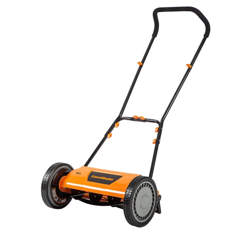 LawnMaster 16″ (40.6 cm) 5-Blade Manual Reel Lawn Mower – 4-Position Height, 22 lb (10 kg) - Image 3