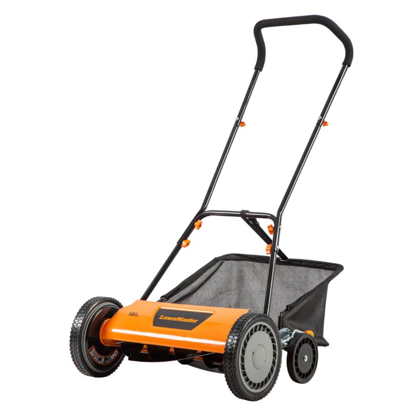 LawnMaster 16″ (40.6 cm) 5-Blade Manual Reel Lawn Mower – 4-Position Height, 22 lb (10 kg) - Image 2