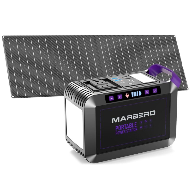 MARBERO M82 Portable Power Station – 88Wh/24000mAh Lithium Battery | 80W AC Output | Solar Rechargeable Backup Power Bank for Camping, Emergency, RV & Outdoor Use - Image 9