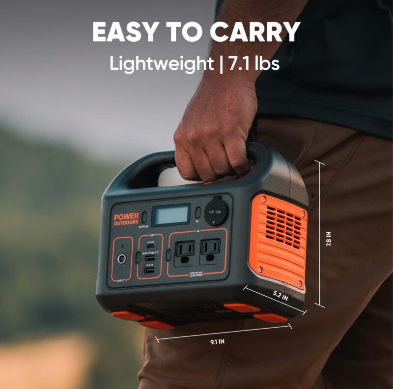 Jackery Explorer 300 Portable Power Station – 293Wh Lithium Battery Backup, 300W AC Output, Solar Generator Compatible, Fast Recharge via USB-C & Wall, Ideal for Camping, Travel & Emergency Power - Image 5