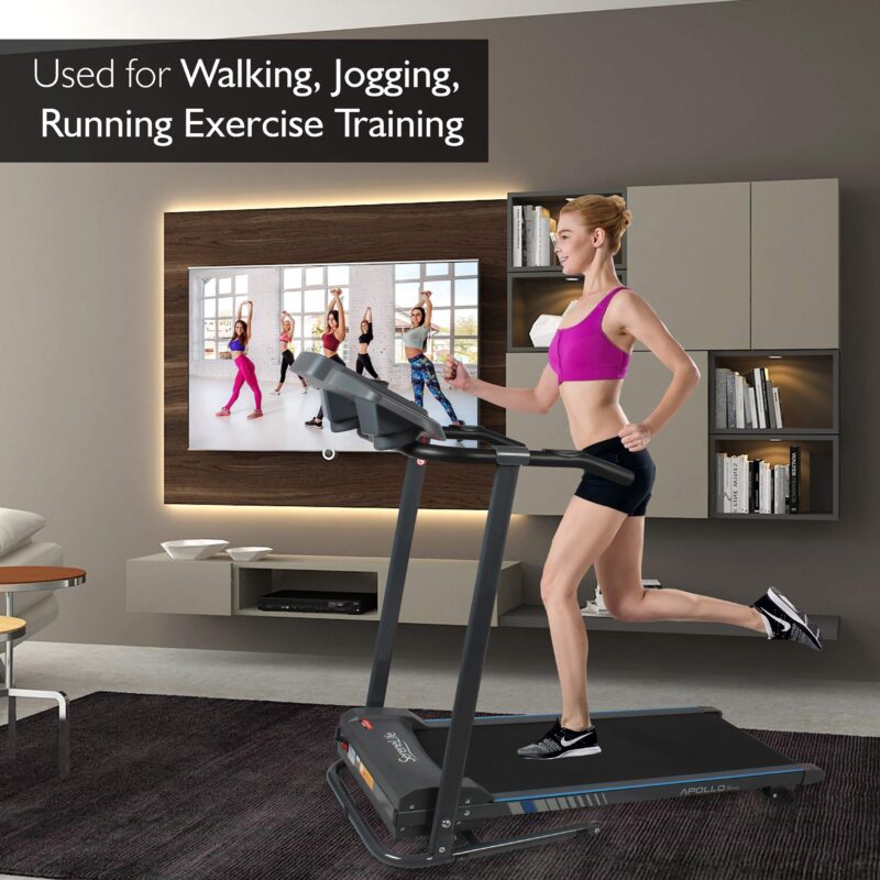 SereneLife SLFTRD18 Folding Treadmill – 0.6–6 MPH, 4-Level Manual Incline, Bluetooth App Sync, 39.3″×15.7″ Belt, Compact Digital Trainer - Image 33