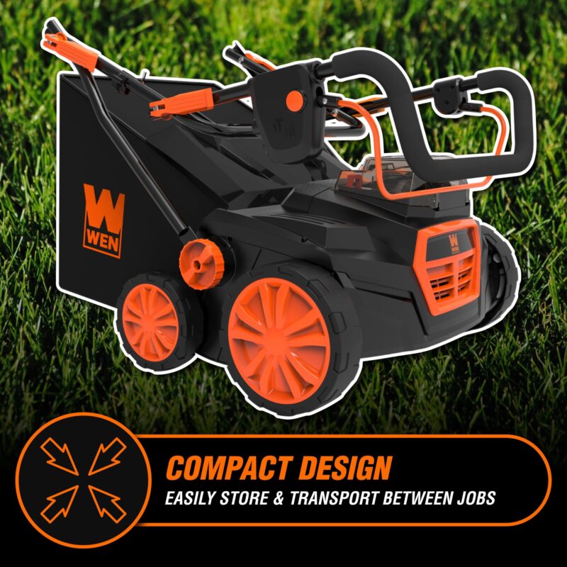 WEN 15″ (38 cm) 13-Amp Corded Dethatcher & Scarifier with 12-Gallon (45 L) Collection Bag – Model DT1315 - Image 22