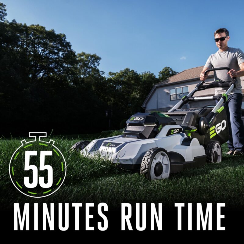 EGO POWER+ 21” Cordless Electric Lawn Mower with 56V 6.0Ah Battery & 320W Charger – 6.0 ft-lbs Torque, Up to 55 Min Runtime, 7-Position Cutting, 3-in-1 Mulch/Bag/Side Discharge (LM2114) - Image 16