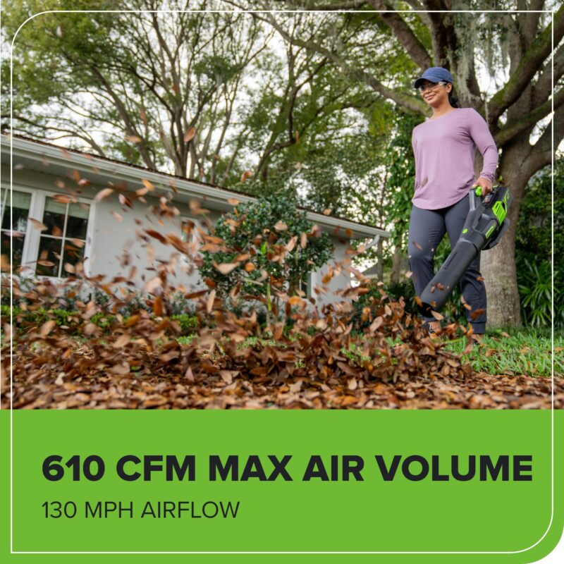 Greenworks 60V Brushless Cordless Push Lawn Mower – 17″ (43 cm) Deck, 4.0 Ah Battery & 3 A Rapid Charger, 40 Min Runtime - Image 11