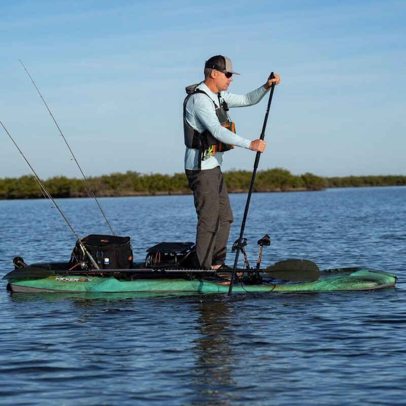 Pelican Catch Kicker 110 HDII Pedal Drive Fishing Kayak – 11 ft Sit-On-Top with HyDryve II & ErgoBoost Seat (Amazonia) - Image 4