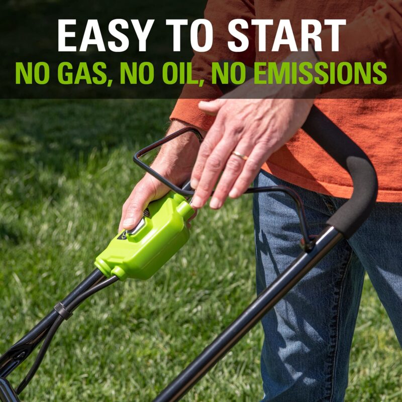 Greenworks 48V Brushless Cordless Push Lawn Mower – 17″ (43 cm) Deck, Dual 4.0 Ah Batteries & Rapid Charger, 45 Min Runtime - Image 76