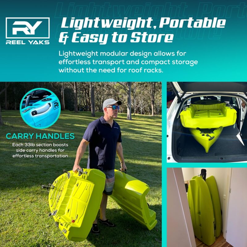 Rapido Modular Fishing Kayak – 10.8 ft Sit-On-Top, Propeller Drive, 400 lb Capacity, Lightweight & Portable - Image 5