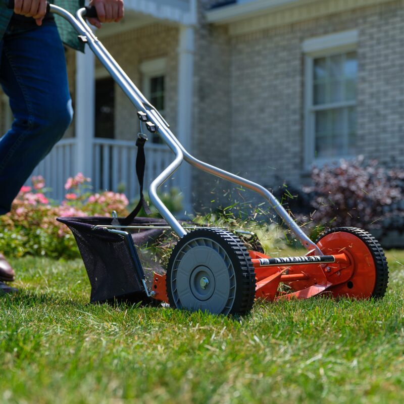American Lawn Mower Company 14″ (35.6 cm) 4-Blade Manual Reel Mower – 5-Position Height, 20 lb (9.1 kg) - Image 42