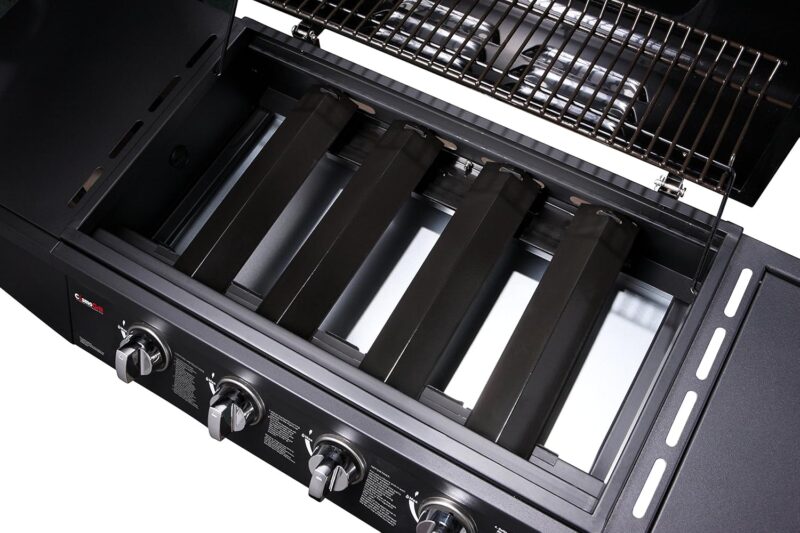 CosmoGrill Original 4+1 Gas Burner BBQ Grill with Side Burner, Warming Rack & Storage - Outdoor Garden Barbecue with Temperature Gauge - Image 5