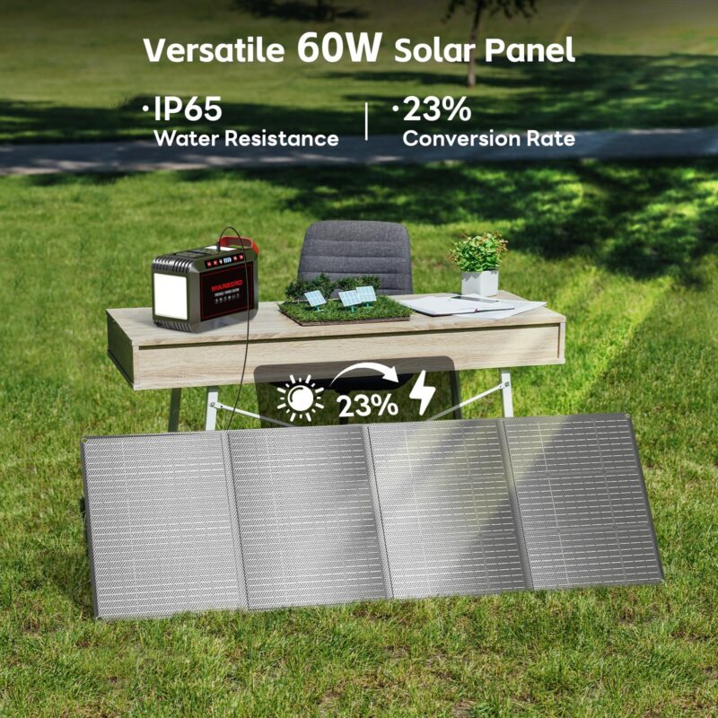 MARBERO M82 Portable Power Station – 88Wh/24000mAh Lithium Battery | 80W AC Output | Solar Rechargeable Backup Power Bank for Camping, Emergency, RV & Outdoor Use - Image 34