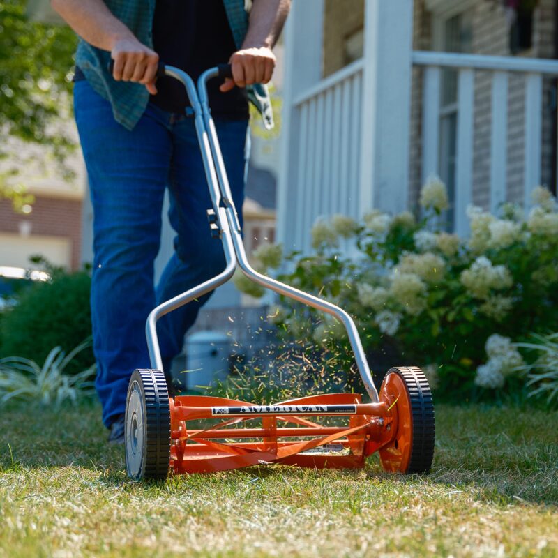 American Lawn Mower Company 14″ (35.6 cm) 4-Blade Manual Reel Mower – 5-Position Height, 20 lb (9.1 kg) - Image 45