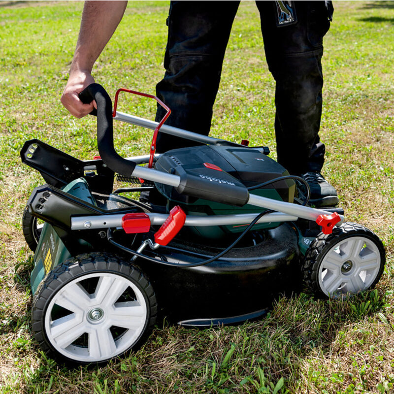 Metabo RM 36-18 LTX BL 46 36V Brushless 46cm Lawn Mower with 2 x 5.2Ah Battery & Charger