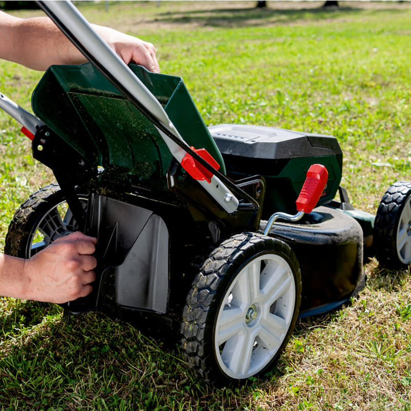 Metabo RM 36-18 LTX BL 46 36V Brushless 46cm Lawn Mower with 2 x 5.2Ah Battery & Charger