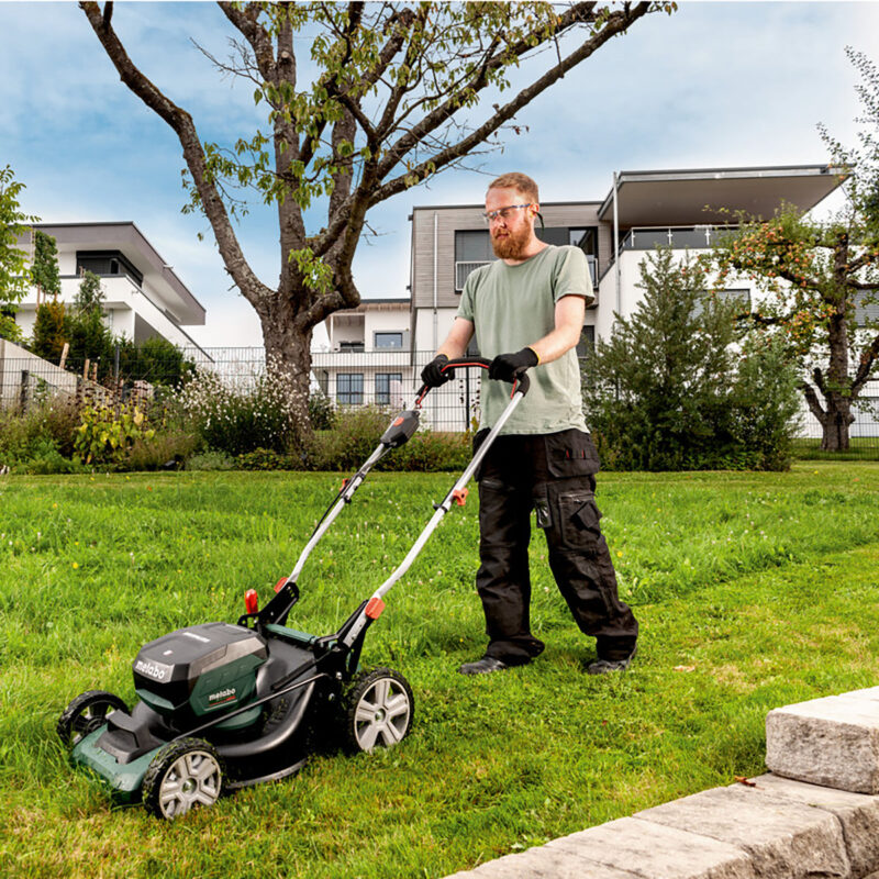 Metabo RM 36-18 LTX BL 46 36V Brushless 46cm Lawn Mower with 2 x 5.2Ah Battery & Charger